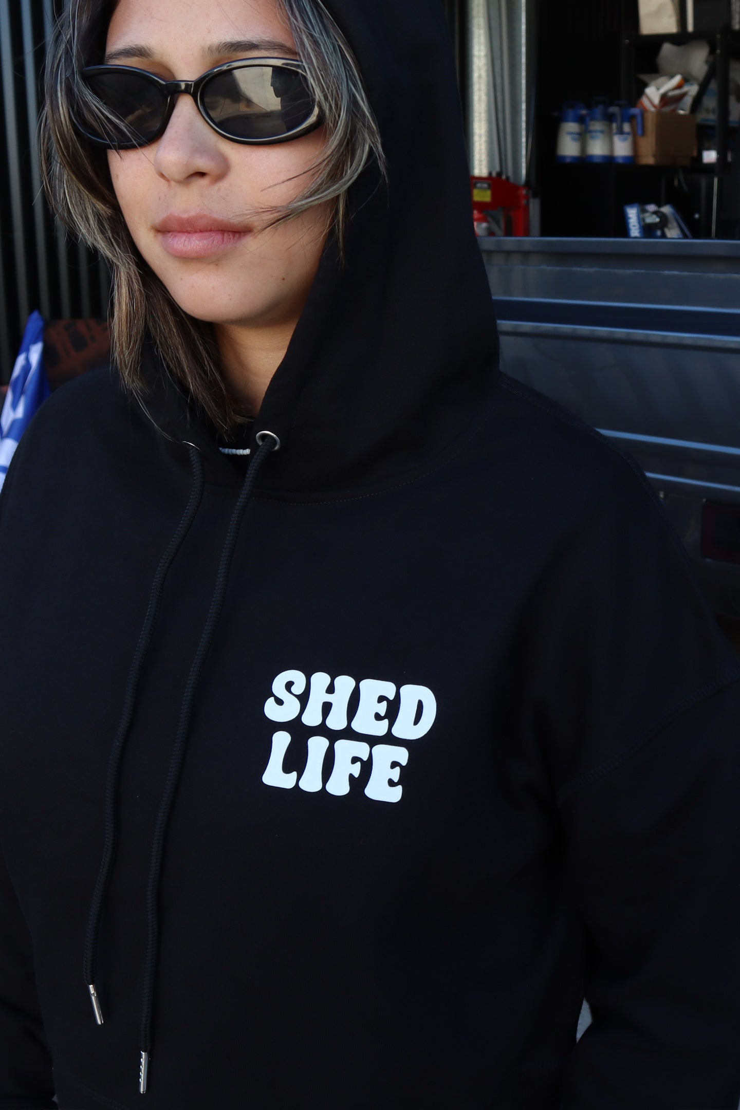 GIRLS Cropped Shed Fox Hoodie