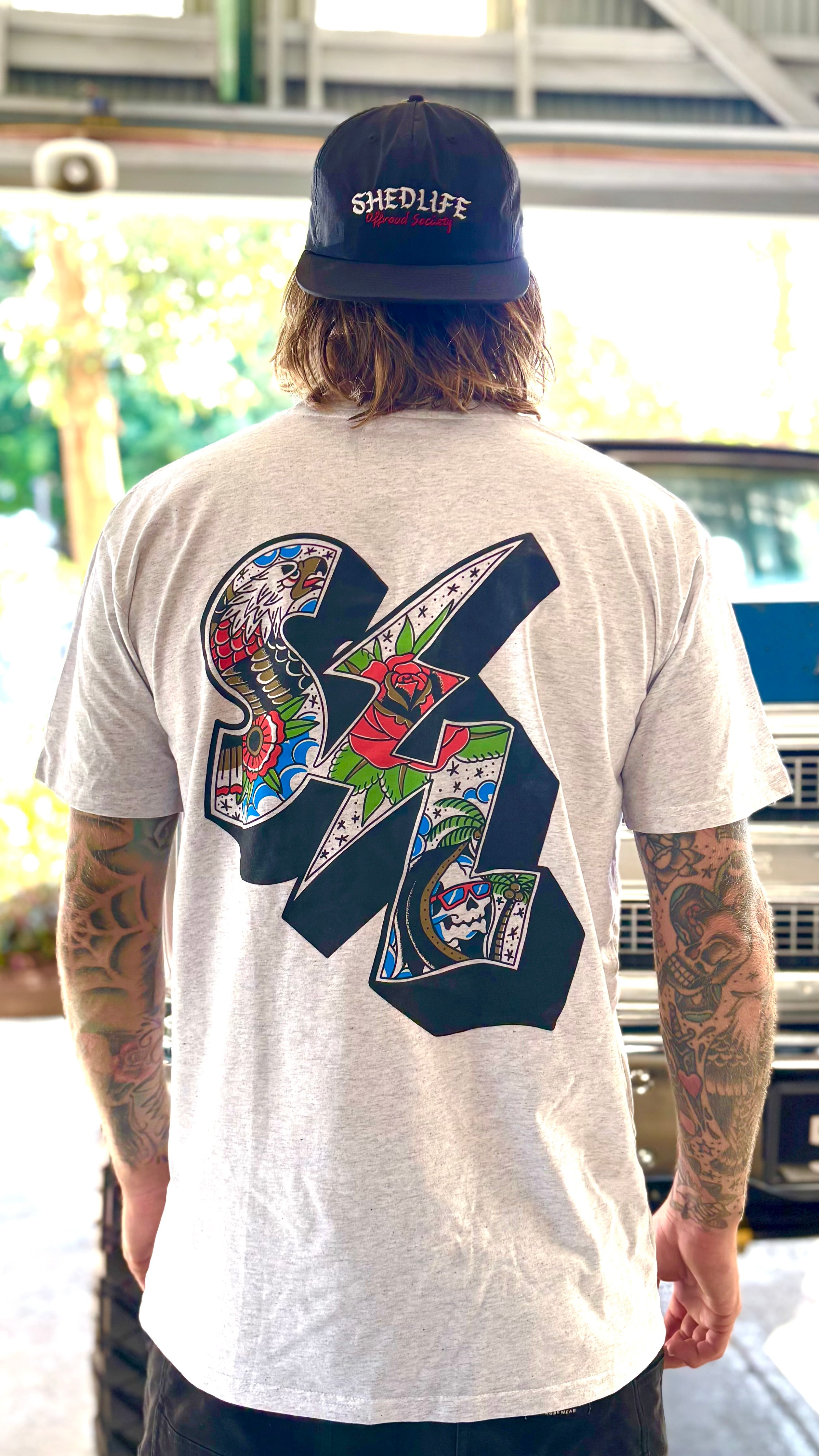 Trad Dad White Marle