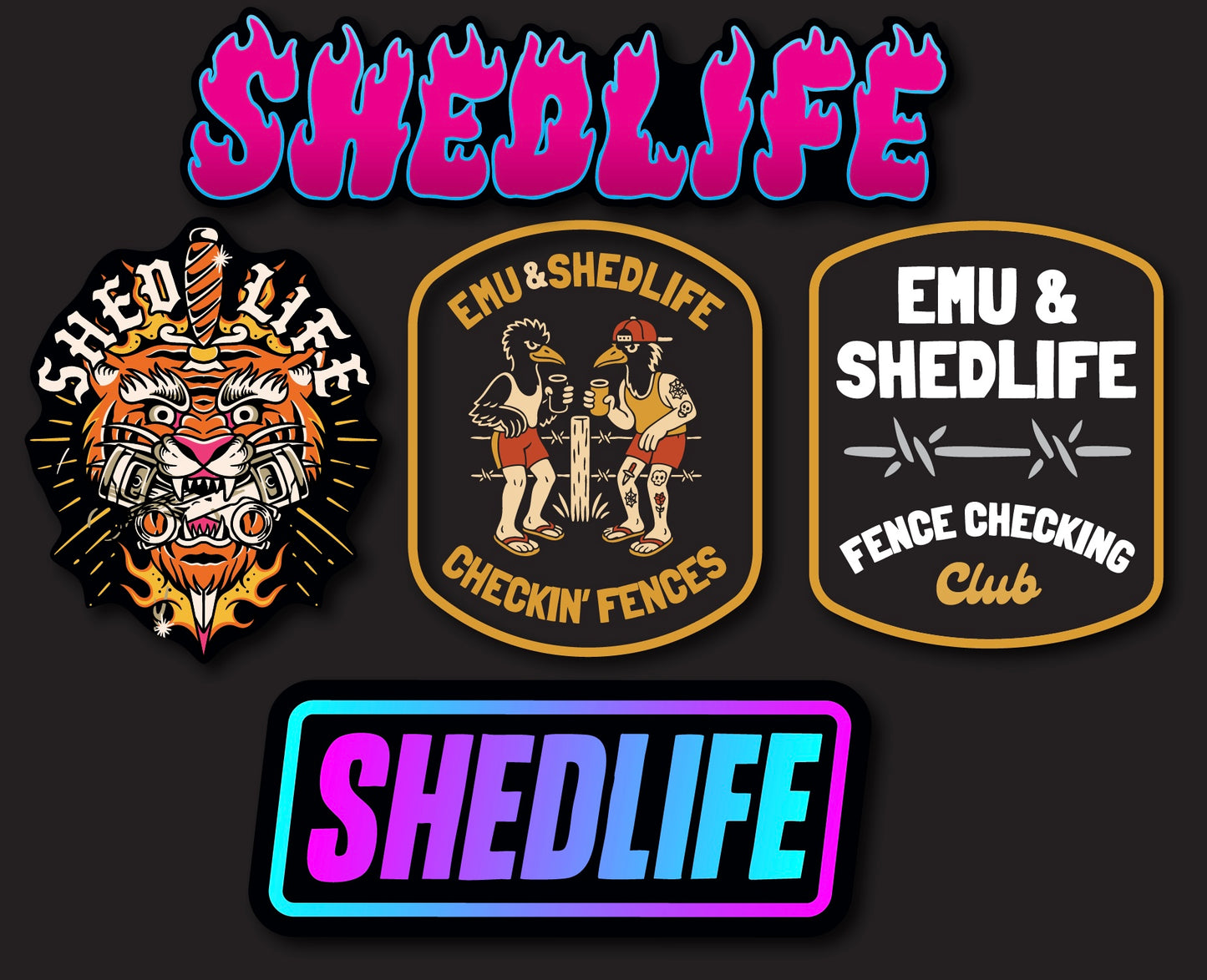 Checkin Fences Sticker Pack