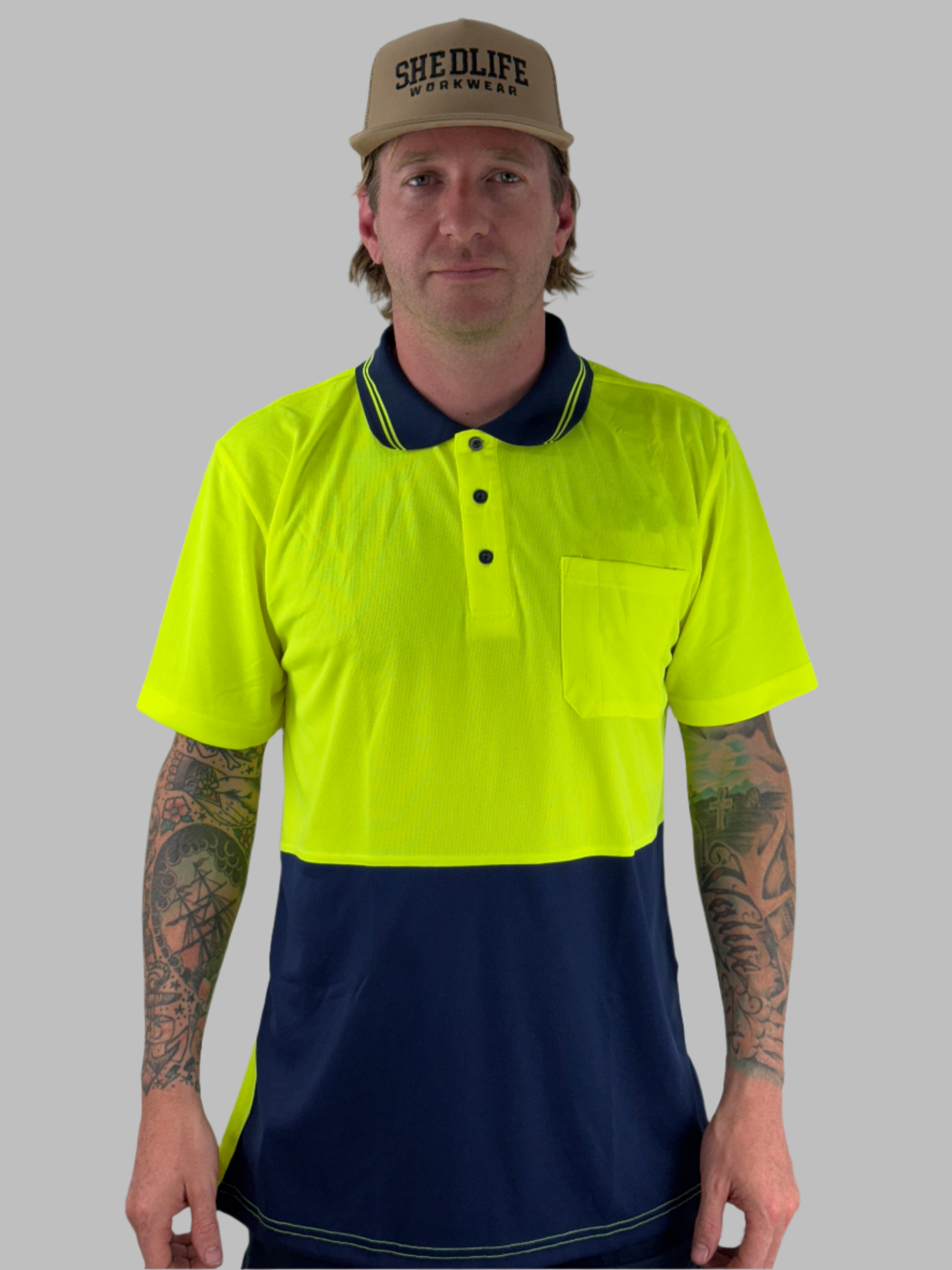 WorkCraft High-Vis Short Sleeve Polo