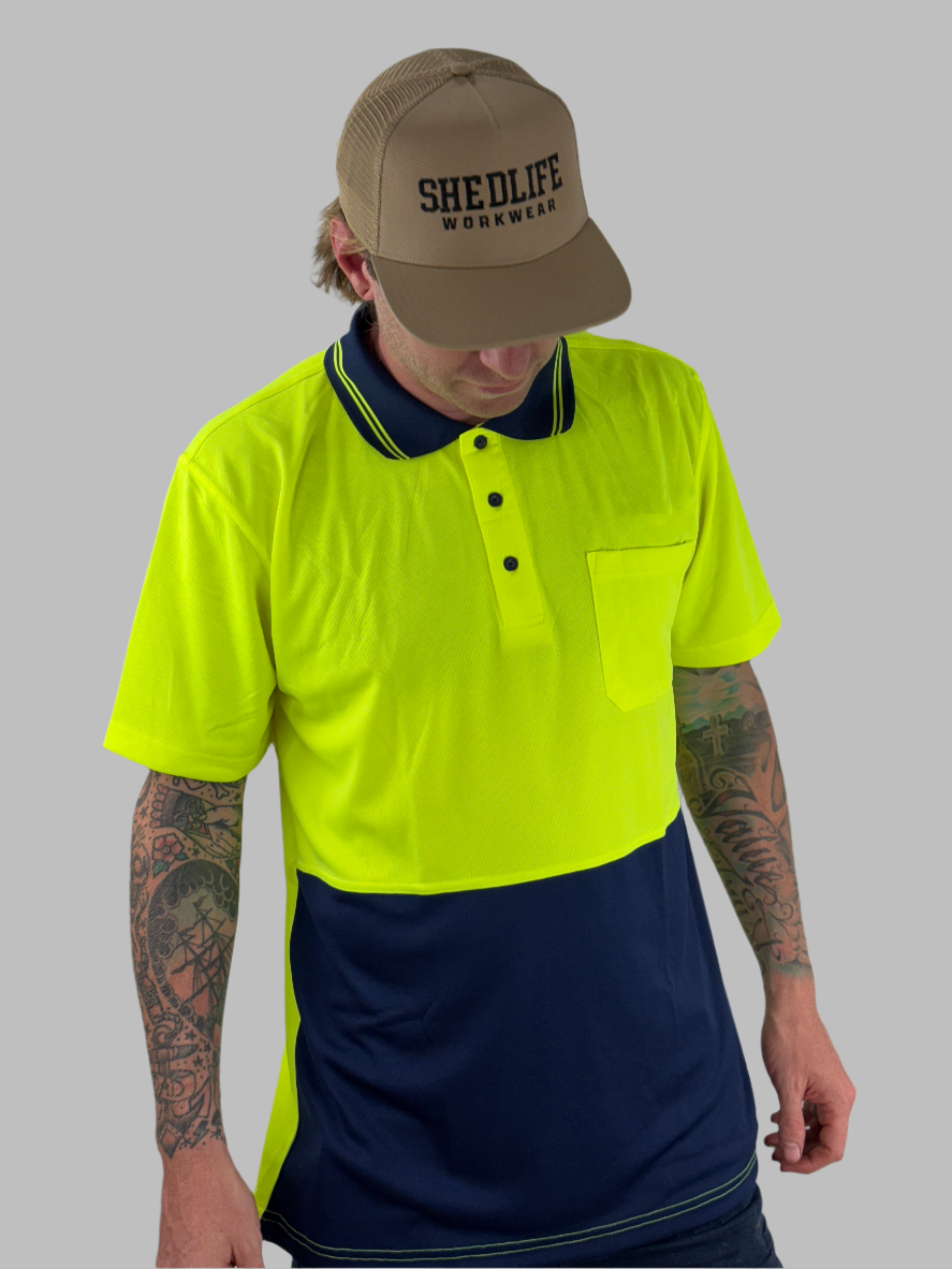 WorkCraft High-Vis Short Sleeve Polo