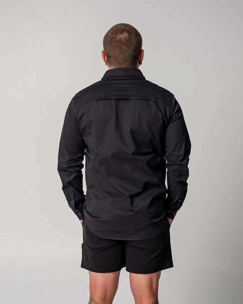 Long Sleeve Work Shirt (Black)