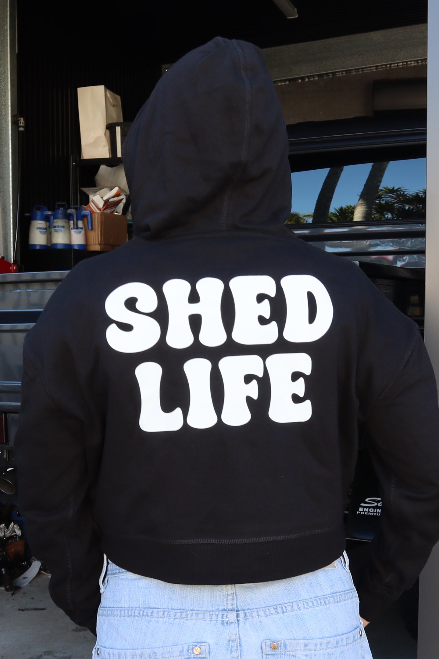 GIRLS Cropped Shed Fox Hoodie