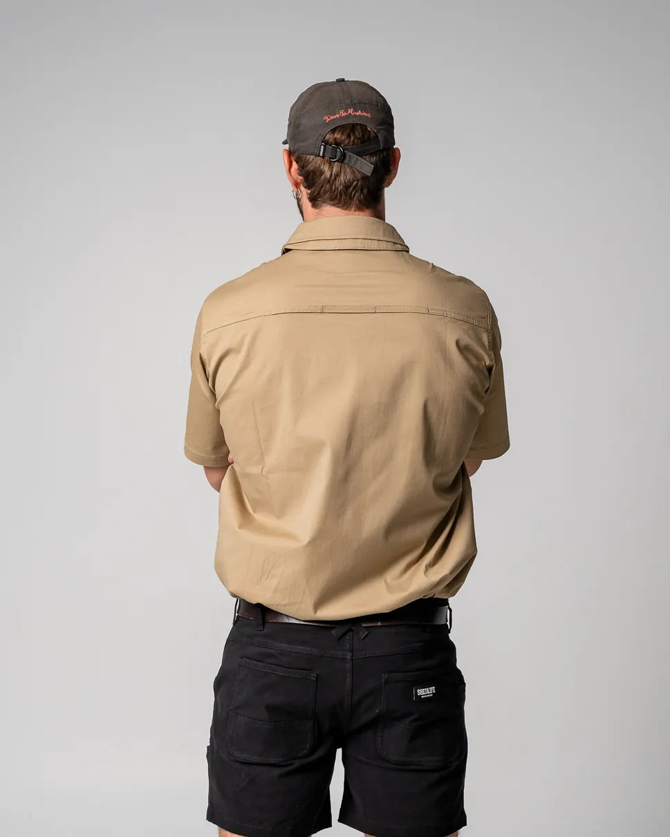 Short Sleeve Work Shirt (Khaki)